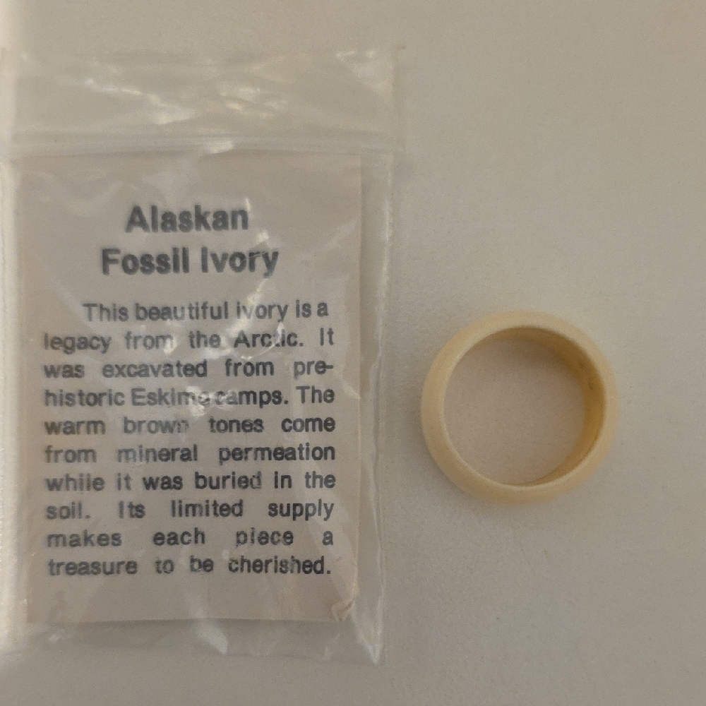Alaskan Fossil Ivory Ring